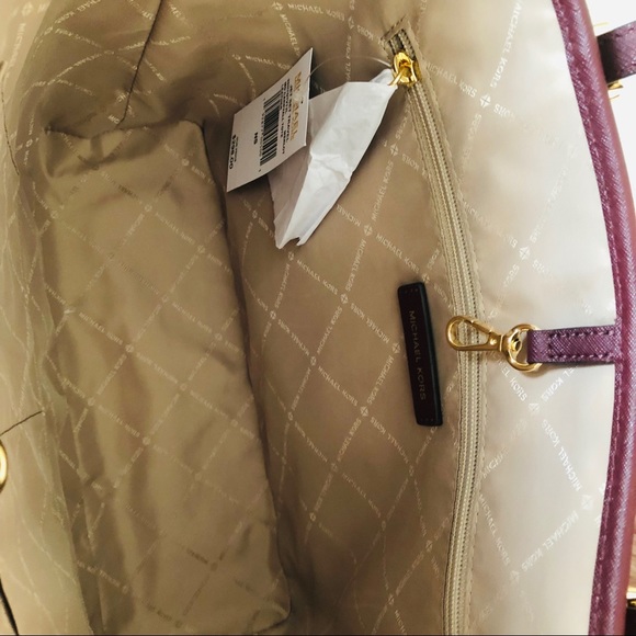 Michael kors Jet set medium carryall Tote merlot - Picture 6 of 7